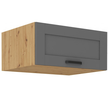LUNA 80 NAGU-36 1F antresolinė spintelė 57 cm gylis Dustgrey Artisan