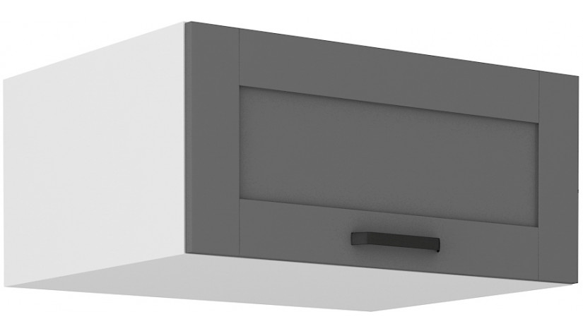 LUNA 80 NAGU-36 1F antresolinė spintelė 57 cm gylis Dustgrey Balta