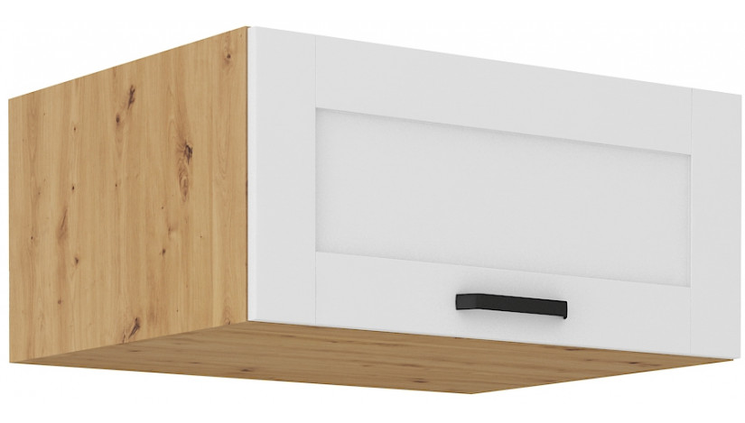 LUNA 80 NAGU-36 1F antresolinė spintelė 57 cm gylis Balta Artisan