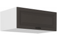 Stilo 80 NAGU-36 1F antresolinė spintelė 57 cm gylis Grafit balta
