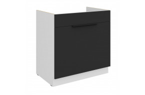ARIA BL/WH 80 ZL 1S BB PREMIUM kriauklės spintelė su stalčiumi