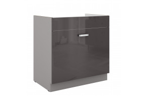 GREY 80 ZL 1S BB PREMIUM kriauklės spintelė su stalčiumi