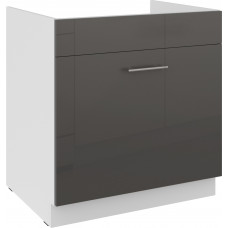 LARA 80 ZL 1S BB PRE kriauklės spintelė su stalčiumi grey