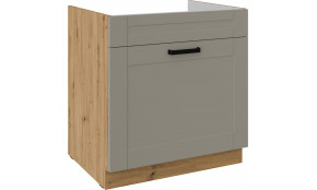 LUNA 80 ZL 1S BB PREMIUM Claygrey Artisan kriauklės spintelė su stalčiumi