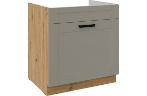 LUNA 80 ZL 1S BB PREMIUM Claygrey Artisan kriauklės spintelė su stalčiumi