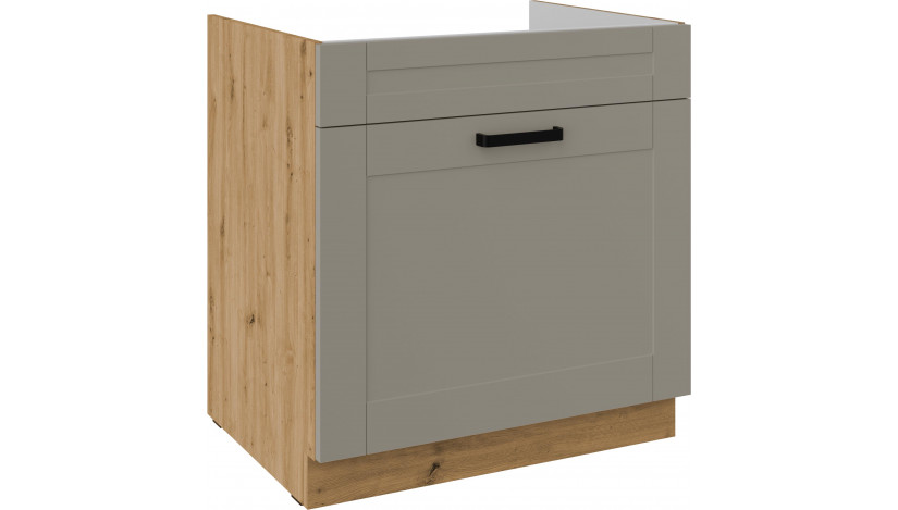 LUNA 80 ZL 1S BB PREMIUM Claygrey Artisan kriauklės spintelė su stalčiumi