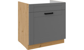 LUNA 80 ZL 1S BB PREMIUM Dustgrey Artisan kriauklės spintelė su stalčiumi