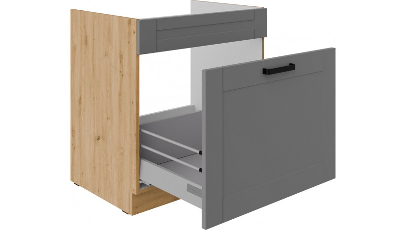LUNA 80 ZL 1S BB PREMIUM Dustgrey Artisan kriauklės spintelė su stalčiumi