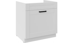 LUNA 80 ZL 1S BB PREMIUM Balta Balta kriauklės spintelė su stalčiumi