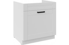 LUNA 80 ZL 1S BB PREMIUM Balta Balta kriauklės spintelė su stalčiumi