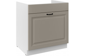 STILO 80 ZL 1S BB PRE kriauklės spintelė su stalčiumi Claygrey balta