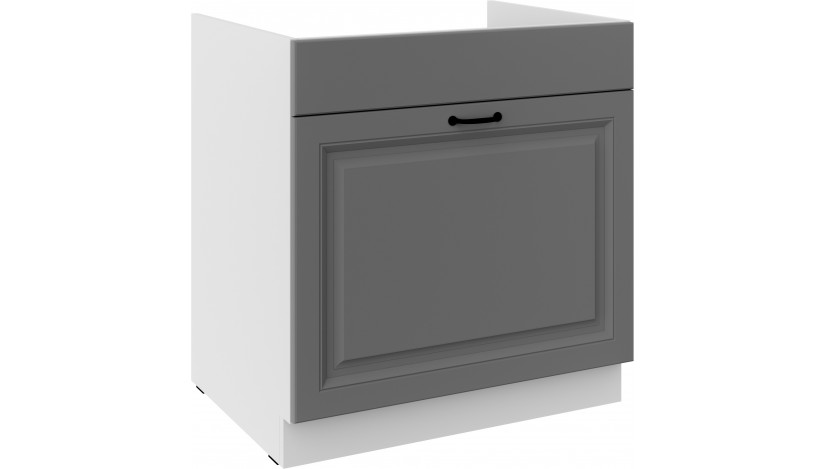 STILO 80 ZL 1S BB PRE kriauklės spintelė su stalčiumi Dustgrey balta
