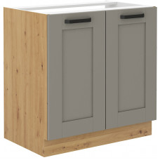 LUNA 80 ZL 2F BB kriauklės spintelė Claygrey Artisan