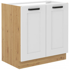 LUNA 80 ZL 2F BB kriauklės spintelė Balta Artisan