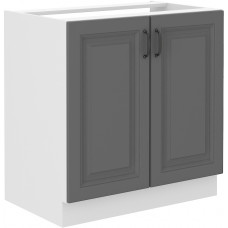 Stilo 80 ZL 2F BB kriauklės spintelė Dustgrey balta