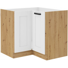 LUNA 89x89 ND 1F BB pastatoma spintelė kampinė Balta Artisan