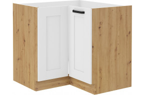 LUNA 90x90 ND 2F BB pastatoma spintelė kampinė Balta Artisan