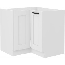 LUNA 89x89 ND 1F BB pastatoma spintelė kampinė balta balta