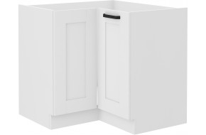 LUNA 90x90 ND 2F BB pastatoma spintelė kampinė balta balta