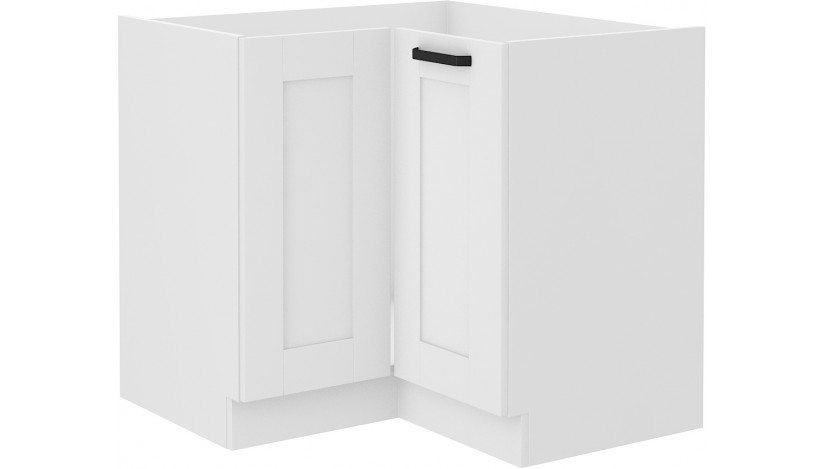 LUNA 89x89 ND 1F BB pastatoma spintelė kampinė balta balta