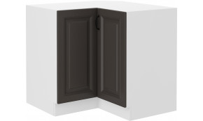 Stilo 89x89 ND 1F BB pastatoma spintelė kampinė Grafit balta