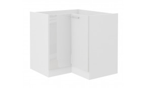 LARA 90x90 ND 2F BB pastatoma kampinė spintelė balta