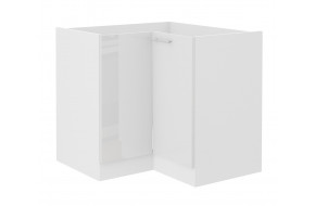 LARA 90x90 ND 2F BB pastatoma kampinė spintelė balta