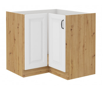 Stilo 90x90 ND 2F BB pastatoma spintelė kampinė artisan balta Stilo 90x90 ND 2F BB pastatoma spintelė kampinė artisan balta
