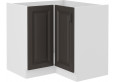 Stilo 89x89 ND 1F BB pastatoma spintelė kampinė artisan balta