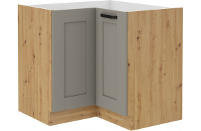 LUNA 90x90 ND 2F BBB pastatoma spintelė kampinė Claygrey Artisan