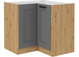 LUNA 89x89 ND 1F BB pastatoma spintelė kampinė Dustgrey Artisan