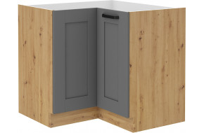 LUNA 90x90 ND 2F BB pastatoma spintelė kampinė Dustgrey Artisan