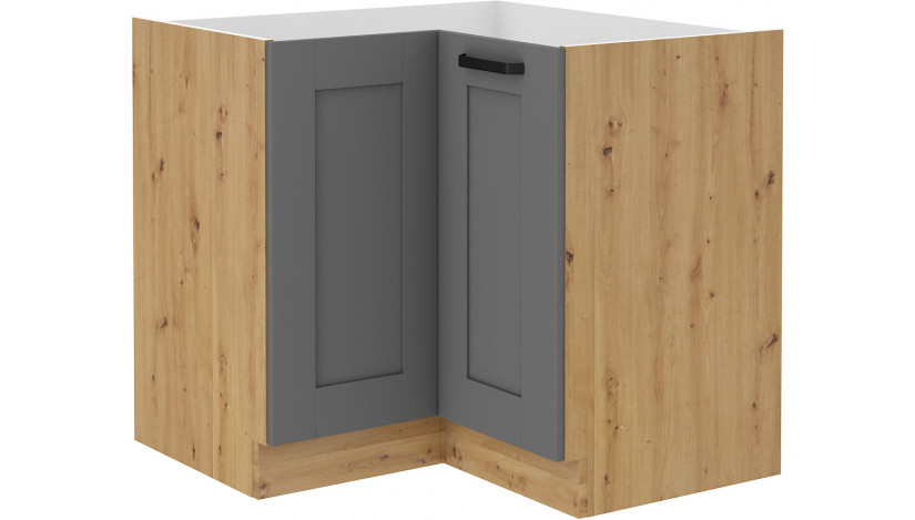 LUNA 89x89 ND 1F BB pastatoma spintelė kampinė Dustgrey Artisan