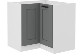 LUNA 90x90 ND 2F BB pastatoma spintelė kampinė Dustgrey Balta