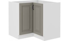 Stilo 89x89 ND 1F BB pastatoma spintelė kampinė Claygrey balta