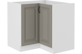 Stilo 89x89 ND 1F BB pastatoma spintelė kampinė Claygrey balta