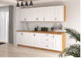Stilo 58x58 GN-90 1F Pakabinama Kampinė Spintelė artisan balta