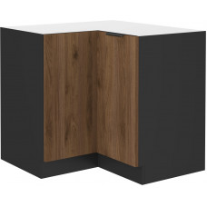 MONZA 90x90 ND 1F BB pastatoma spintelė kampinė juoda