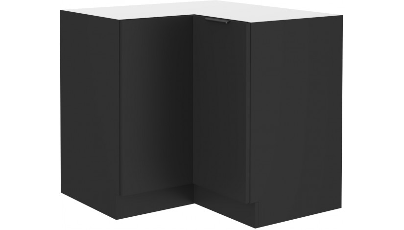 SIENA 90x90 ND 1F BB pastatoma spintelė kampinė juoda