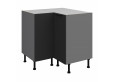 ARIA BL/ANT 90x90 DN 2F BB pastatoma kampinė spintelė
