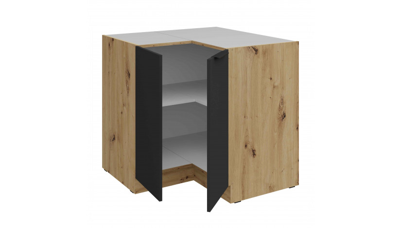 ARIA BL/AR 90x90 DN 2F BB pastatoma kampinė spintelė
