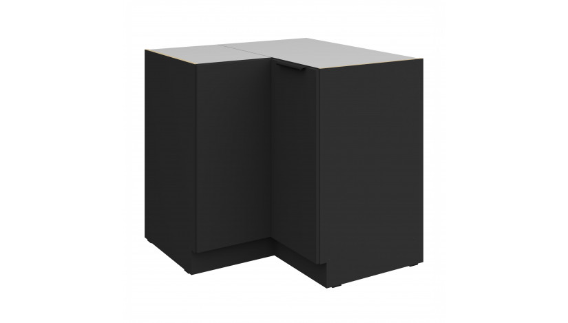 ARIA BL/BL 90x90 DN 2F BB pastatoma kampinė spintelė