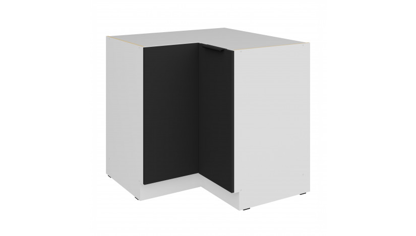 ARIA BL/WH 90x90 DN 2F BB pastatoma kampinė spintelė