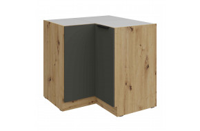 ARIA GR/AR 90x90 DN 2F BB pastatoma kampinė spintelė
