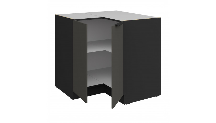 ARIA GR/BL 90x90 DN 2F BB pastatoma kampinė spintelė