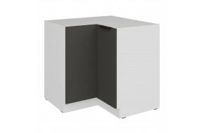 ARIA GR/WH 90x90 DN 2F BB pastatoma kampinė spintelė