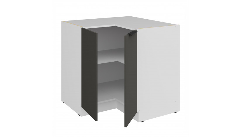 ARIA GR/WH 90x90 DN 2F BB pastatoma kampinė spintelė