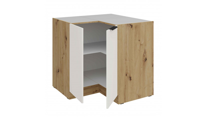 ARIA WH/AR 90x90 DN 2F BB pastatoma kampinė spintelė