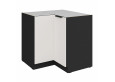 ARIA WH/BL 90x90 DN 2F BB pastatoma kampinė spintelė