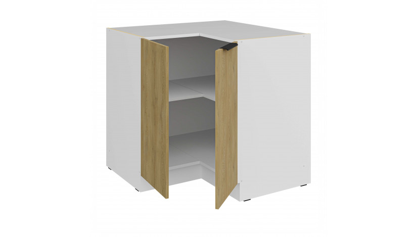 CREMONA WH 90x90 DN 2F BB pastatoma kampinė spintelė